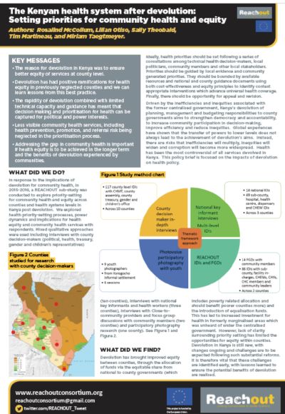 Devolution Policy Brief